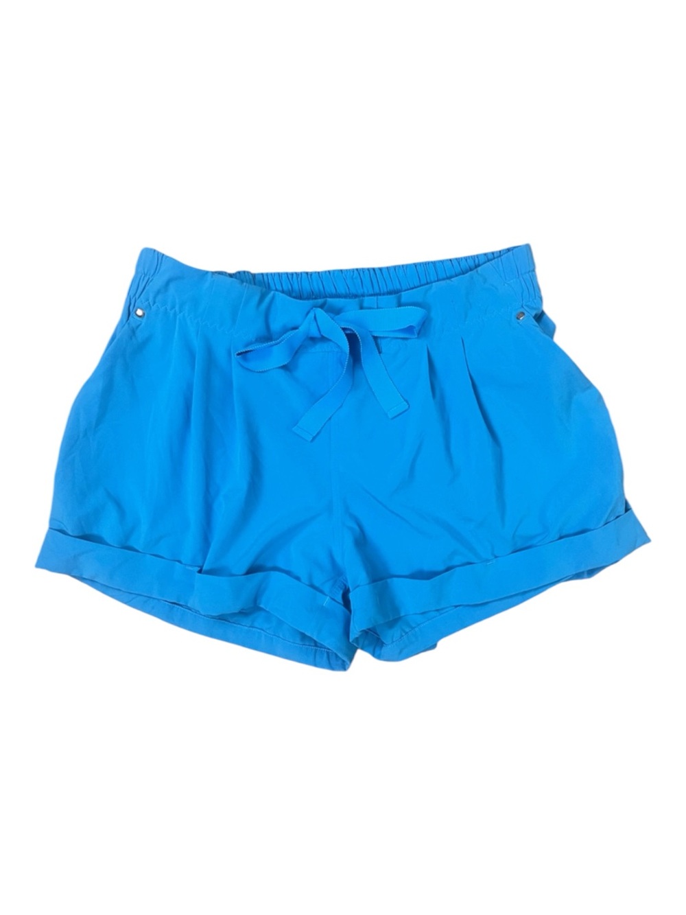 Lululemon Spring Break Away Shorts Womens 12 Kayak Blue Cuffed Relaxed Casual